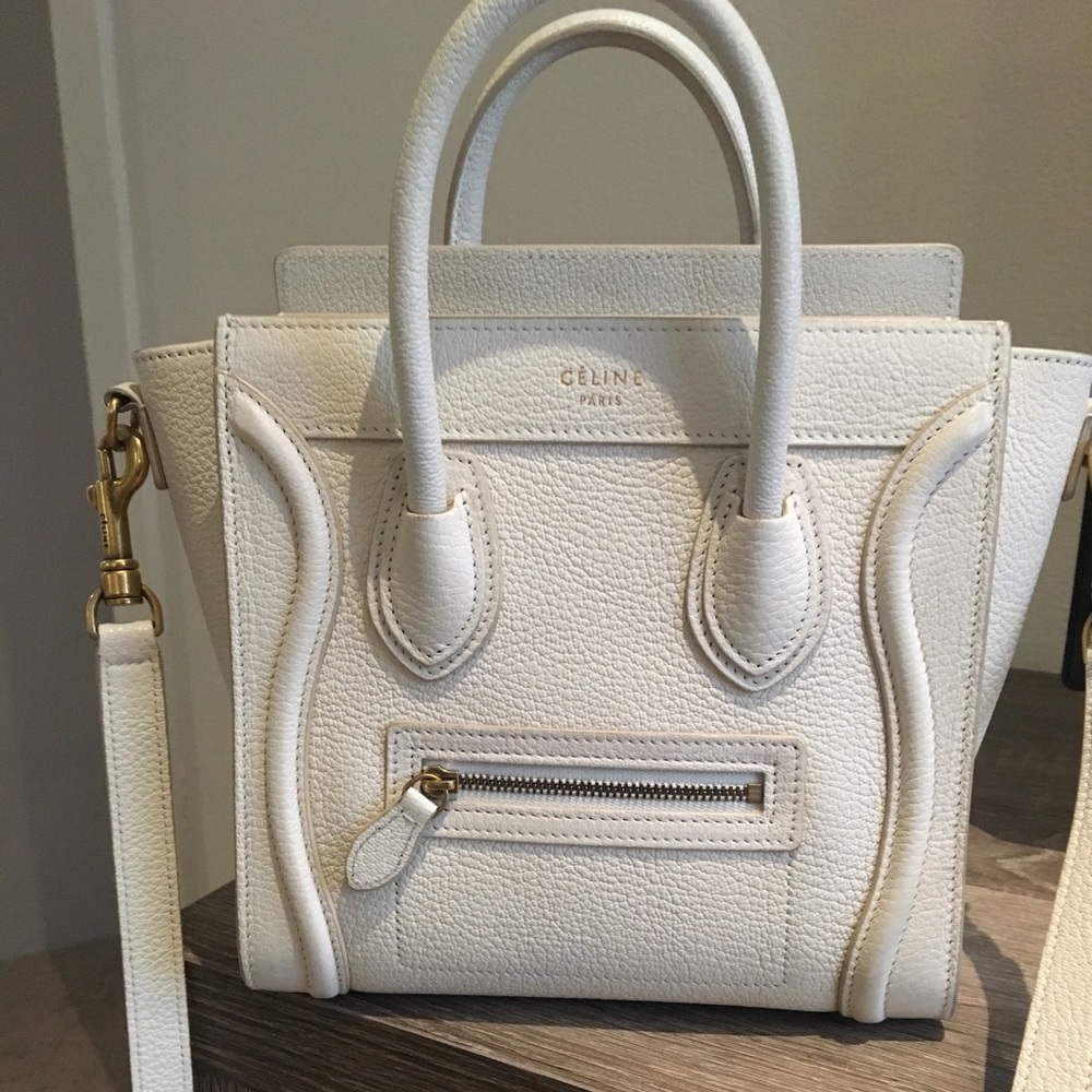Celine Nano Bag in White